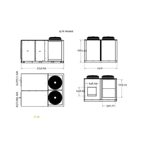 مكيف 25 طن كرافت