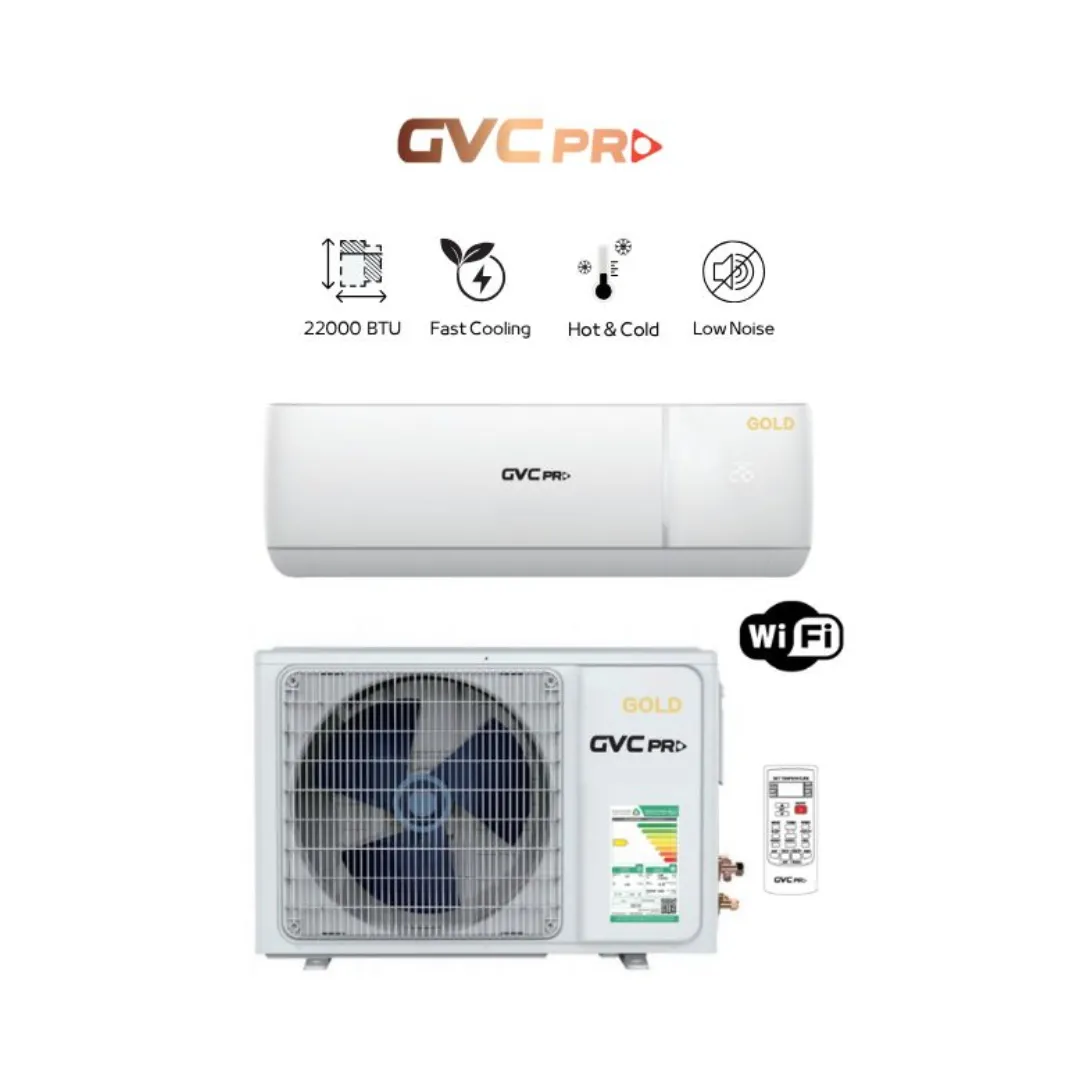 مكيف جى فى سى برو سبليت 22000 وحدة – واي فاي – حار بارد GVCN-24HC/WI GOLD مكيف جى فى سى برو سبليت